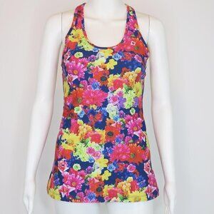 Lorna Jane Floral Tank Top Sleeveless Activewear Racerback Women's Small/Medium